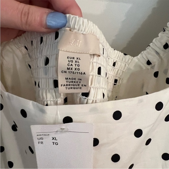 NWT H&M POLKA DOT DRESS SIZE XL - Picture 2 of 2